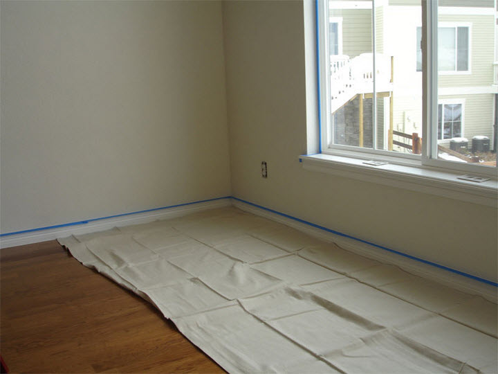 How to Protect Your Floors During a Painting Project, Protecting Hardwoods  from Paint, How to Use Drop Cloths